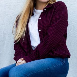 Red and black checkered flannel